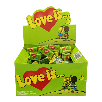 Набор Жевательная Резинка 100шт Love is... Яблоко Лимон 4,2g - Retromagaz