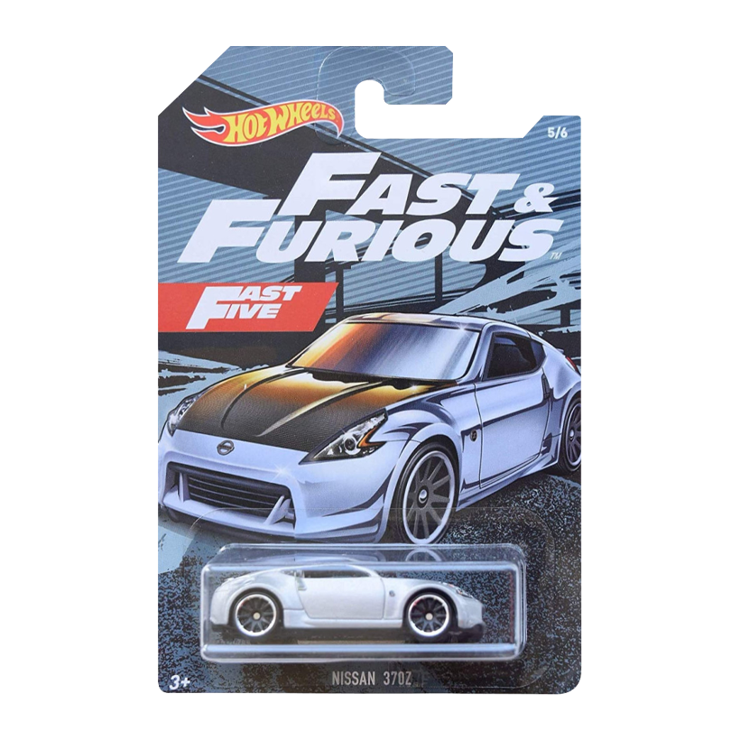 Тематична Машинка Hot Wheels Nissan 370Z Fast & Furious 1:64 FYY52 Silver - Retromagaz