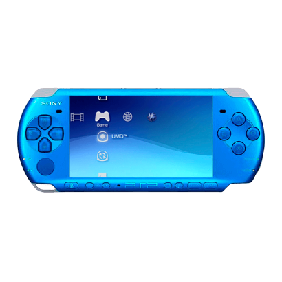 Консоль Sony PlayStation Portable Slim PSP-3ххх Модифікована 32GB Blue + 5 Вбудованих Ігор Б/У Відмінний - Retromagaz