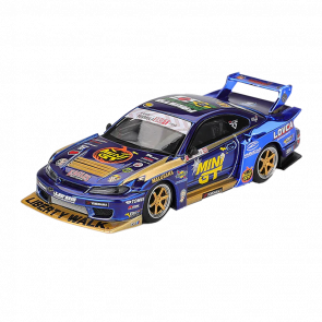 Машинка Premium MINI GT Nissan LB-Super Silhouette S15 SILVIA 1:64 MGT01185-CH Blue - Retromagaz