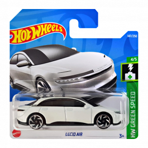 Машинка Базовая Hot Wheels Lucid Air Green Speed 1:64 HCX40 White - Retromagaz