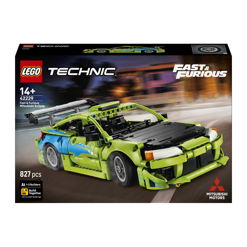 Конструктор Lego Форсаж Автомобиль Mitsubishi Eclipse Technic 42229 Новый - Retromagaz