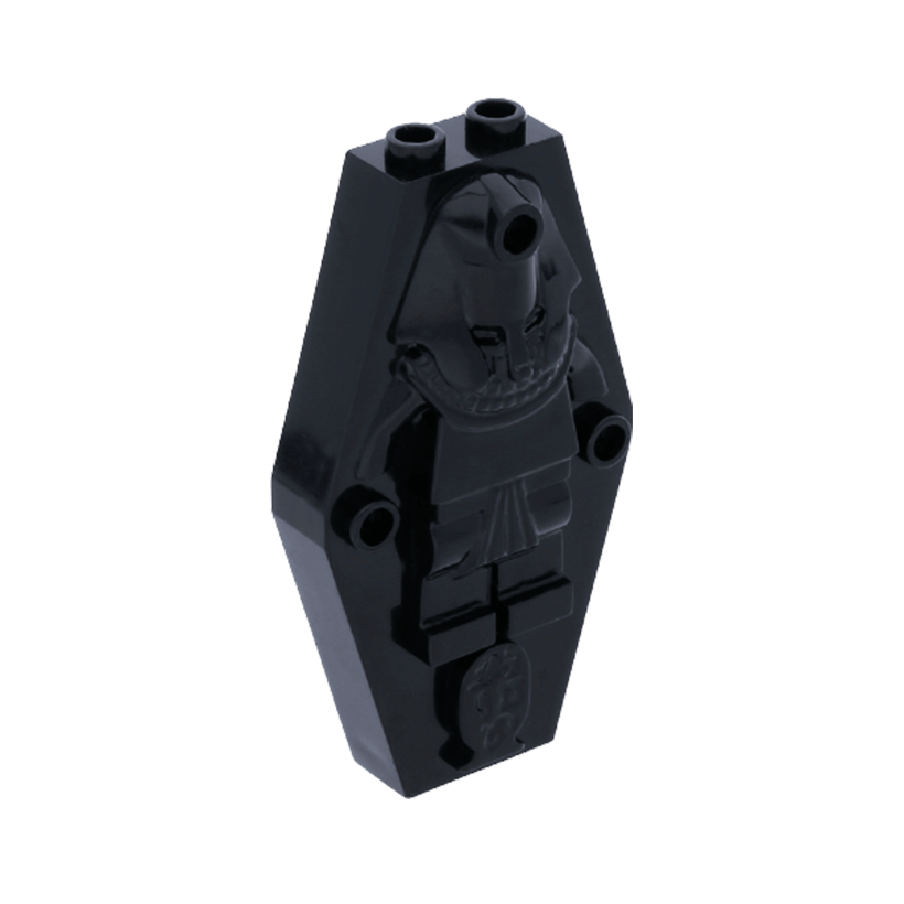 Ємність Lego Container Coffin Lid with Embossed Mummy Sarcophagus 1 x 4 x 6 30164 4114121 Black Б/У - Retromagaz