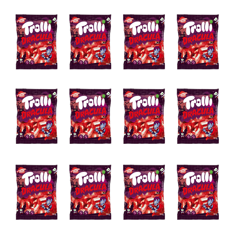 Набор Конфеты Жевательные 12шт Trolli Dracula 150g - Retromagaz