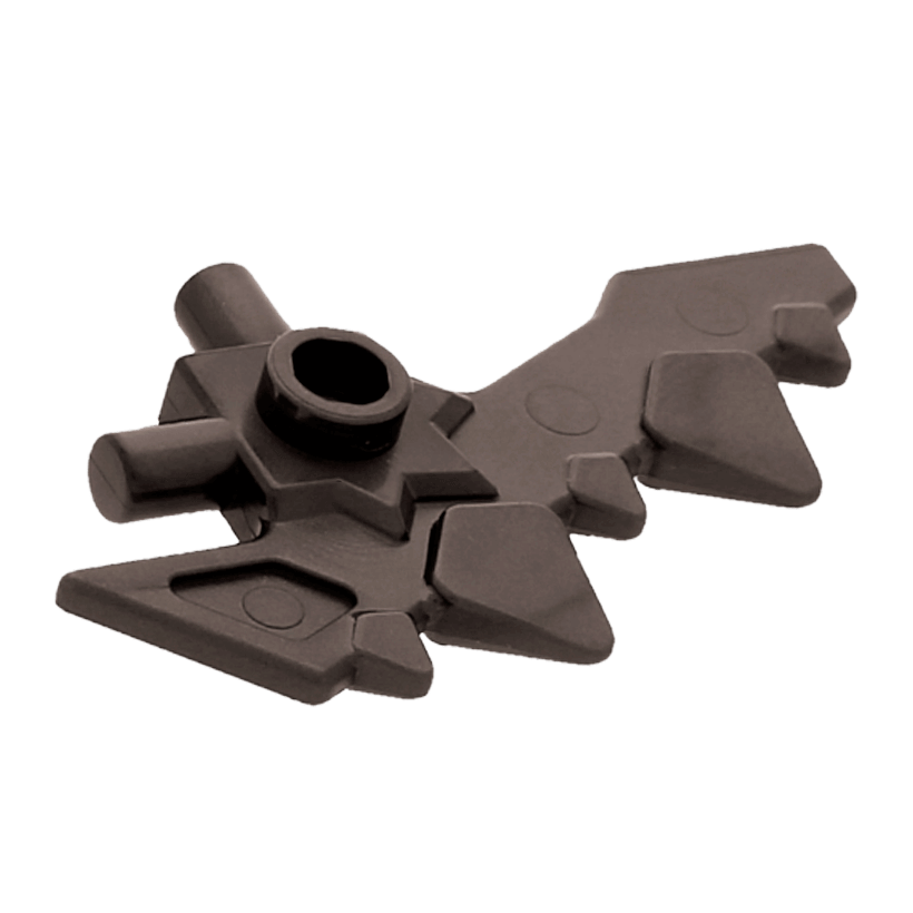 Оружие 4шт Lego Топор Blade with Bars and 5 Spikes 23861 28683 6133843 6248873 Pearl Dark Grey Б/У - Retromagaz