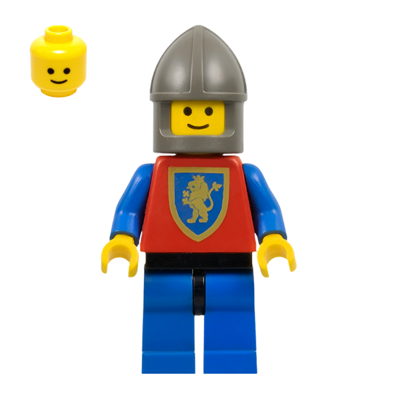 Фігурка Lego Crusaders 973px138 Lion Dark Grey Chin-Guard Castle cas113 Б/У - Retromagaz