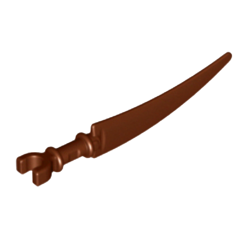 Зброя 4шт Lego Меч Scythe Blade 59229 6224780 Reddish Brown Б/У - Retromagaz