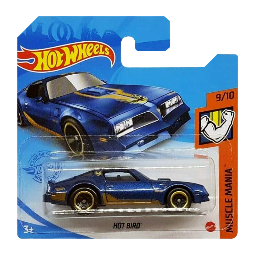 Машинка Базова Hot Wheels Hot Bird Muscle Mania 1:64 GTB46 Dark Blue - Retromagaz