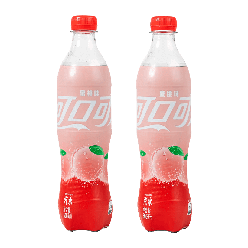 Набір Напій 2шт Coca-Cola Азійська Peach 500ml - Retromagaz