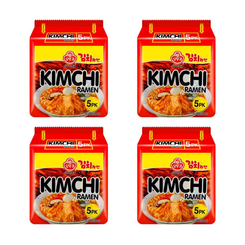 Набор Лапша Ottogi 20шт Kimchi Ramen Острая 120g - Retromagaz