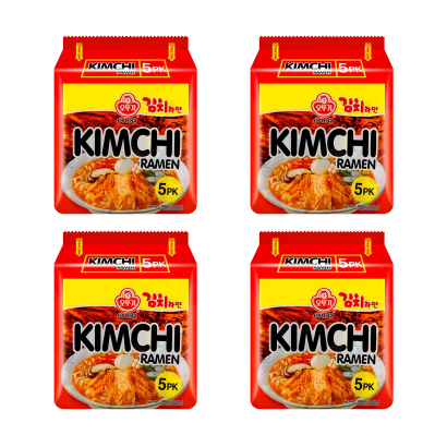Набір Локшина Ottogi 20шт Kimchi Ramen Гостра 120g - Retromagaz