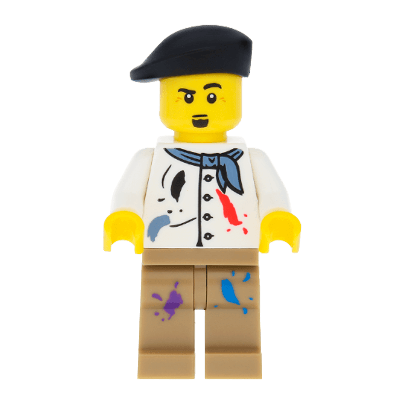 Фигурка Lego Series 4 Artist Collectible Minifigures col04-14 col062 Б/У - Retromagaz