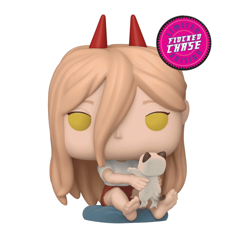 Фигурка FUNKO POP! Человек Бензопила Пауэр с Мявкой Chainsaw Man Power with Meowy Chase 88mm 1766 84413 - Retromagaz