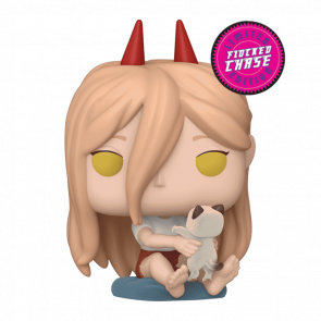 Фигурка FUNKO POP! Человек Бензопила Пауэр с Мявкой Chainsaw Man Power with Meowy Chase 88mm 1766 84413 - Retromagaz