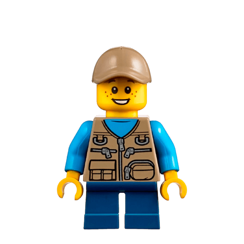 Фигурка Lego Recreation 973pb2912 Camper Boy Child City cty0845 Б/У - Retromagaz