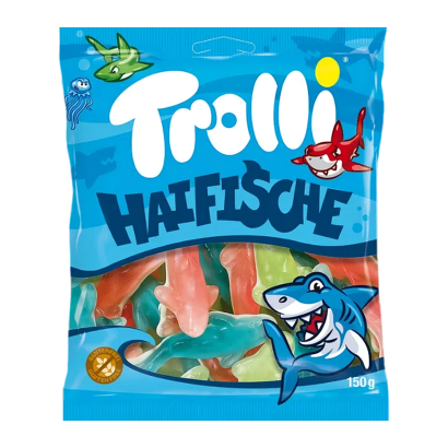 Конфеты Жевательные Trolli Sharks 150g - Retromagaz