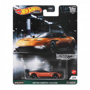 Машинка Premium Hot Wheels Aston Martin Vulcan Exotic Envy 1:64 GRJ77 Orange - Retromagaz
