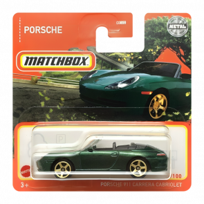 Машинка Велике Місто Matchbox Porsche 911 Carrera Cabriolet Highway 1:64 HFR92 Green