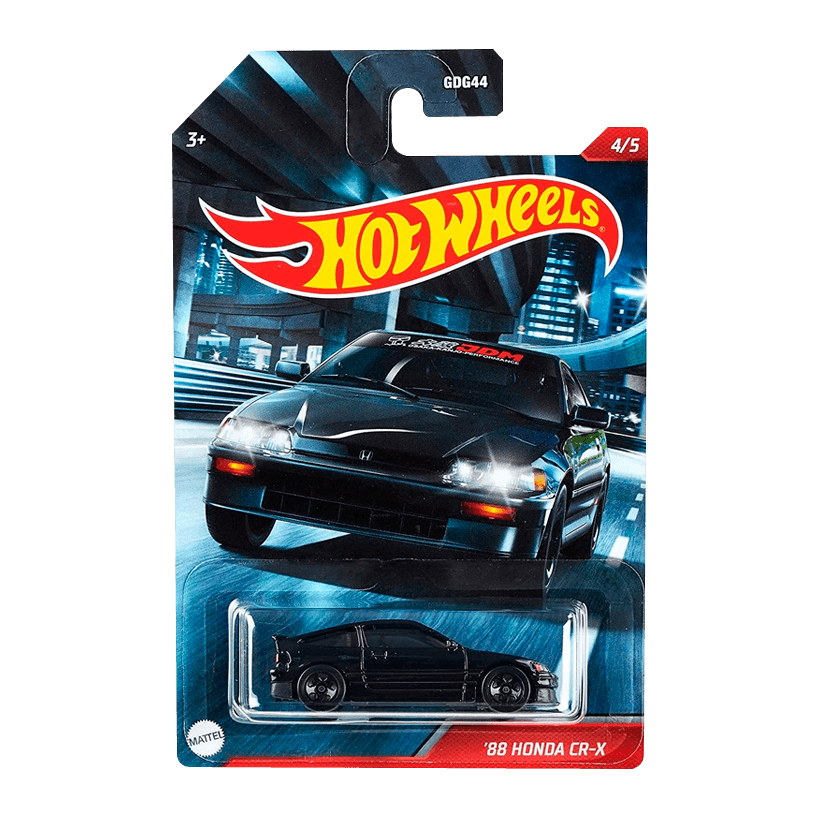 Тематична Машинка Hot Wheels '88 Honda CR-X Cult Racers 1:64 GRP21 Black - Retromagaz