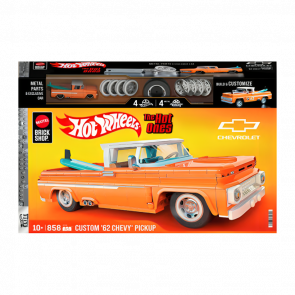 Конструктор Hot Wheels Brick Shop Elite Custom ’62 Chevy Pickup 858 деталей JFT20 Orange Конструктор Hot Wheels Brick Shop Elite Custom ’62 Chevy Pickup 858 деталей JFT20 Orange - Retromagaz