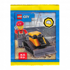 Конструктор Lego Construction Worker with Bulldozer City L0002221 cty1998 Новый - Retromagaz