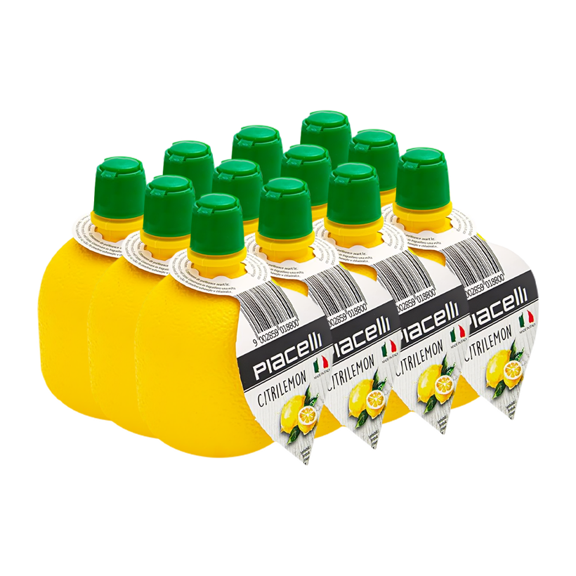 Набір Концентрат 12шт Piacelli Лимонний Citrilemon Lemon Juice 200ml - Retromagaz