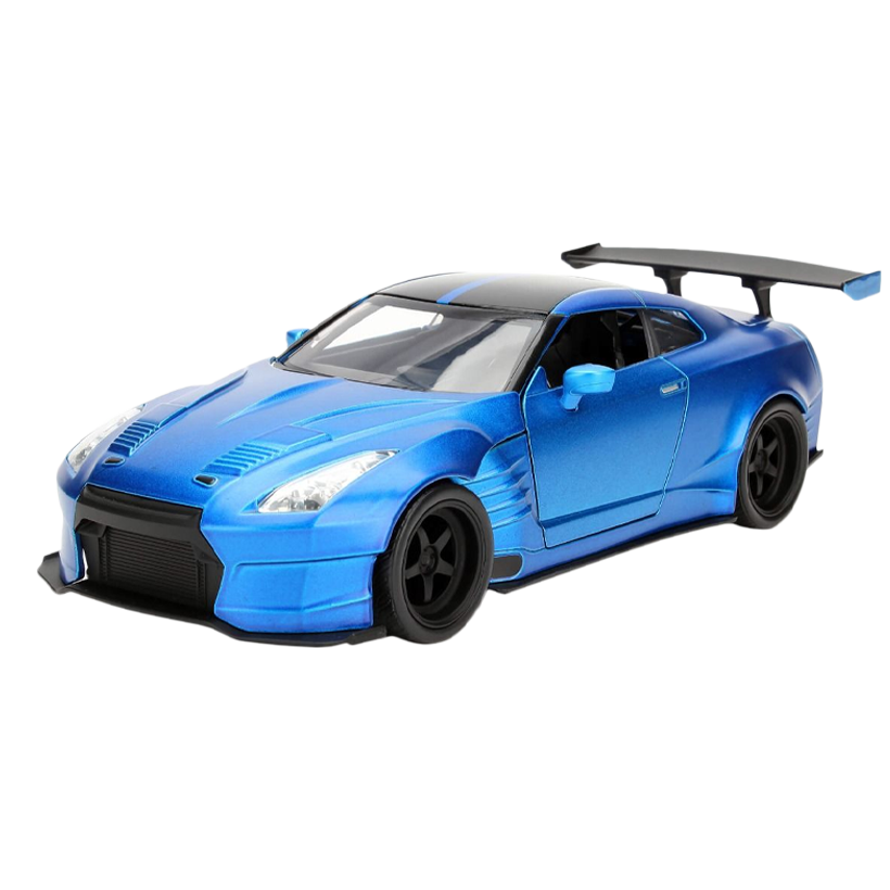 Машинка Jada 2012 Nissan Skyline GT-R (R35) Ben Sopra 6 Fast & Furious 1:24 Blue - Retromagaz