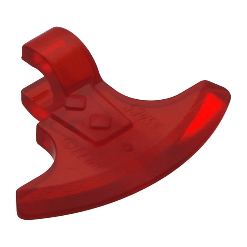 Оружие 4шт Lego Топор Head Clip-on 53454 20731 53705 61851 65042 79805 6024904 6389615 Trans-Red Б/У - Retromagaz
