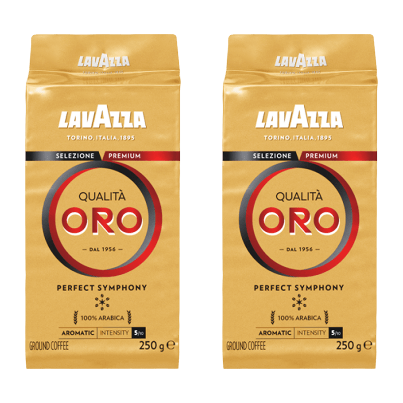 Набор Кофе Молотый 2шт Lavazza Qualita Oro 250g - Retromagaz