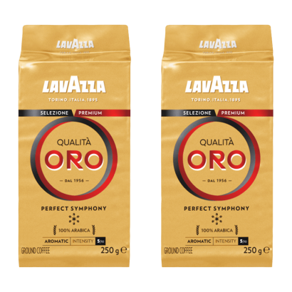 Набір Кава Мелена 2шт Lavazza Qualita Oro 250g - Retromagaz