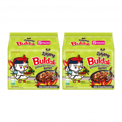 Набір Локшина 10шт Samyang Buldak з Куркою Jajang Негостра 140g - Retromagaz