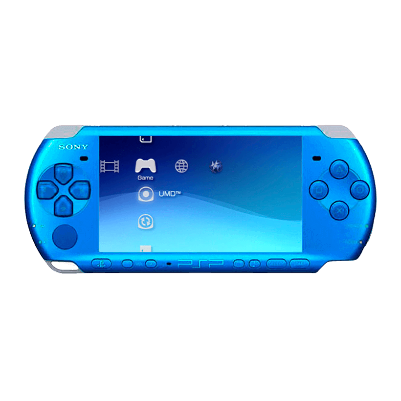 Консоль Sony PlayStation Portable Slim PSP-3ххх Модифицированная 32GB Blue Б/У - Retromagaz