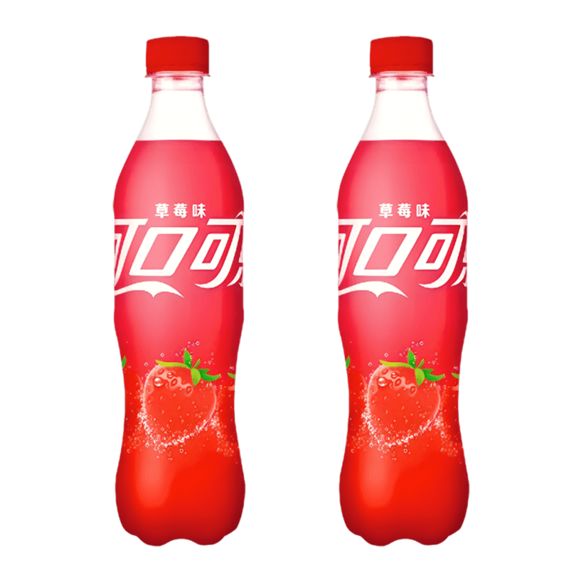 Набор Напиток 2шт Coca-Cola Азиатская Strawberry 500ml - Retromagaz