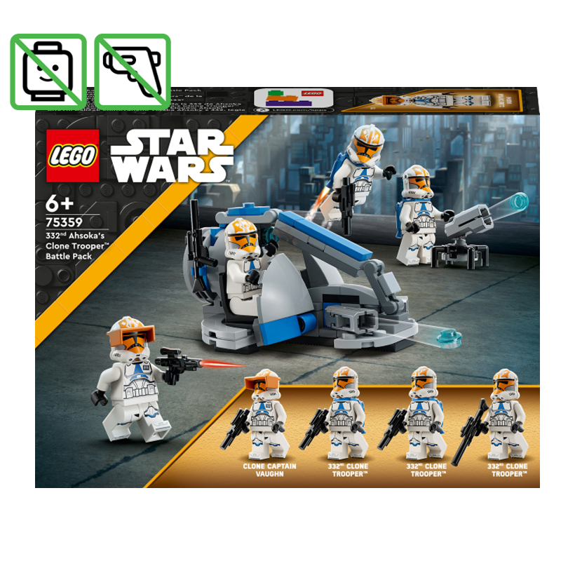 Конструктор Lego Без Фигурок Клоны-пехотинцы Асоки 332-го Батальона Боевой Набор Star Wars 75359 Новый - Retromagaz