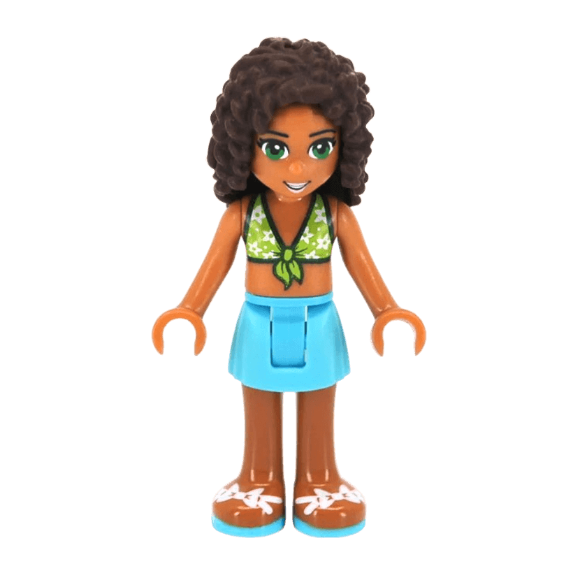 Фигурка Lego Girl Andrea Medium Azure Skirt Friends frnd197 2 Б/У - Retromagaz