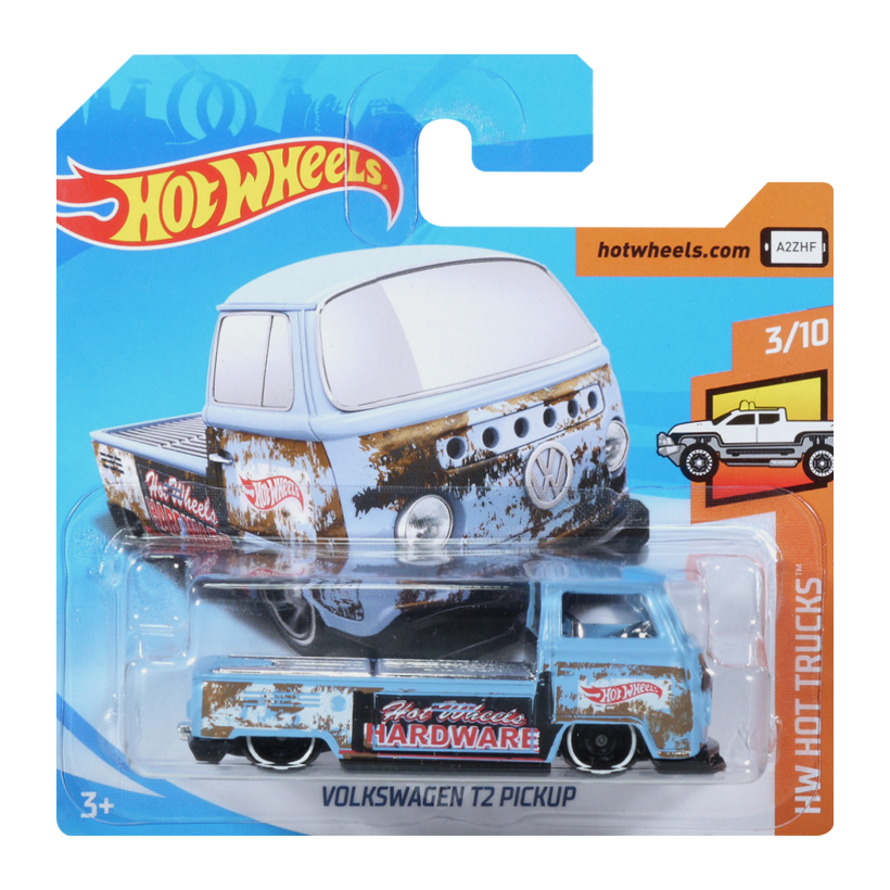 Машинка Базова Hot Wheels Volkswagen T2 Pickup Hot Trucks 1:64 FJW56 Blue - Retromagaz