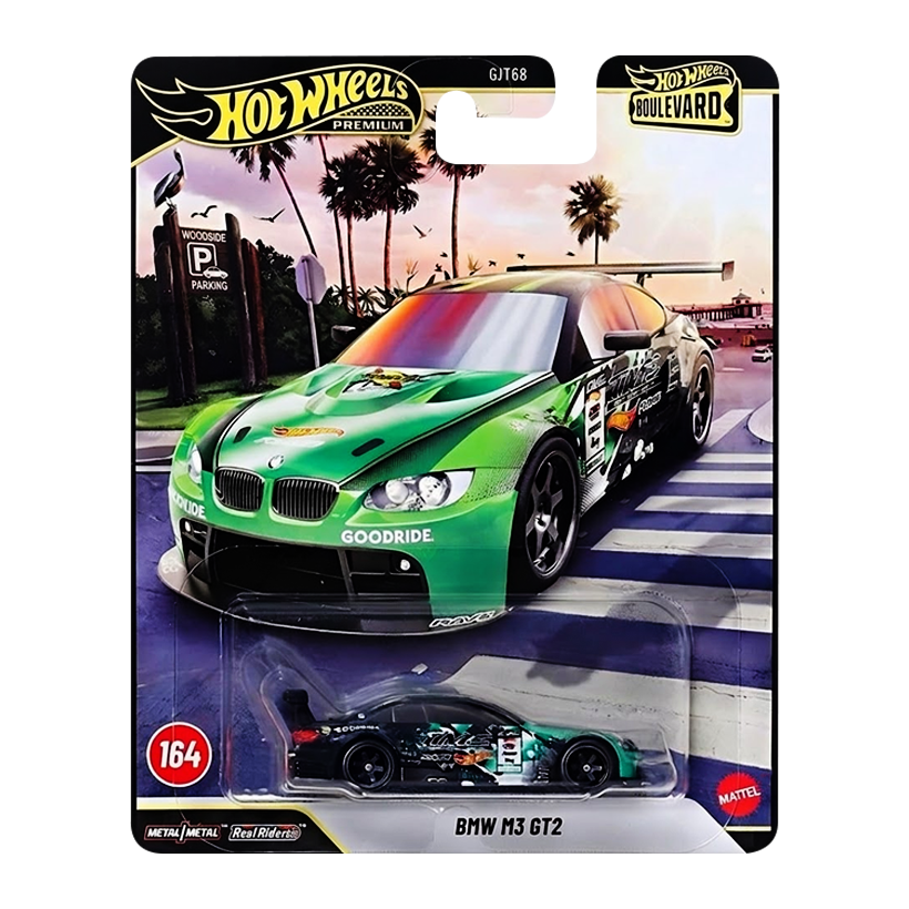 Машинка Premium Hot Wheels BMW M3 GT2 Boulevard 1:64 JBL27 Green - Retromagaz