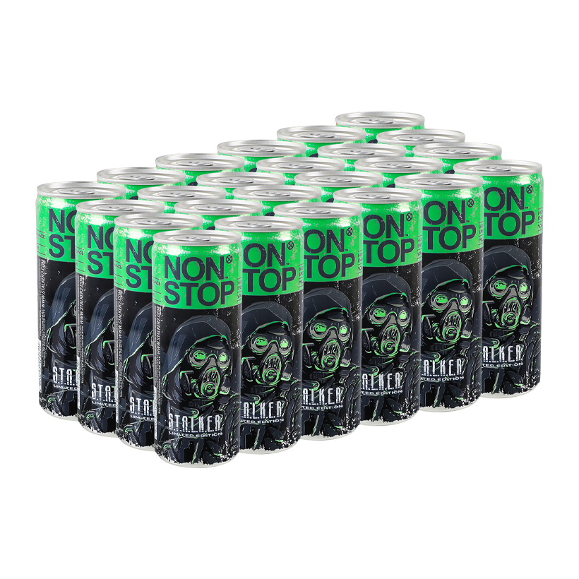 Набор Напиток Энергетический 24шт Non Stop Stalker 2 Green 250ml - Retromagaz