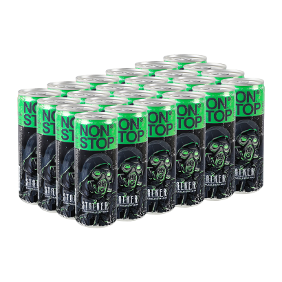 Набор Напиток Энергетический 24шт Non Stop Stalker 2 Green 250ml - Retromagaz