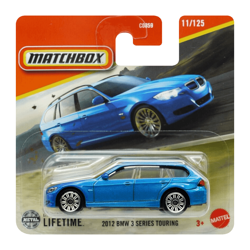Машинка Большой Город Matchbox 2012 BMW 3 Series Touring Road Trip 1:64 JBR71 JBP14 Blue - Retromagaz