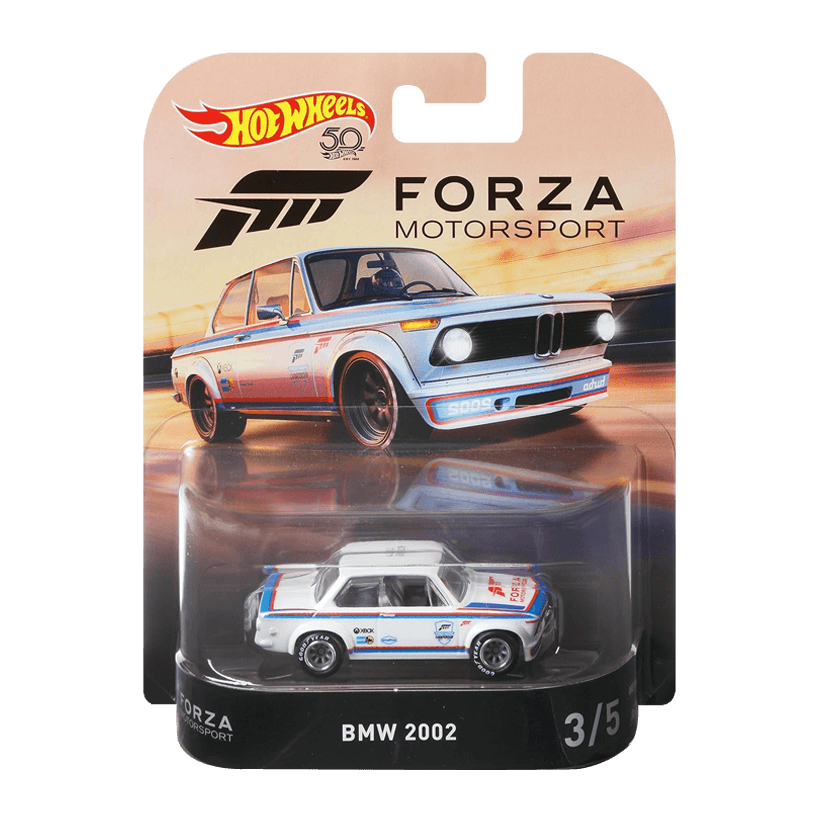 Машинка Premium Hot Wheels BMW 2002 Forza Rep. Entertainment 1:64 FLD21 White - Retromagaz