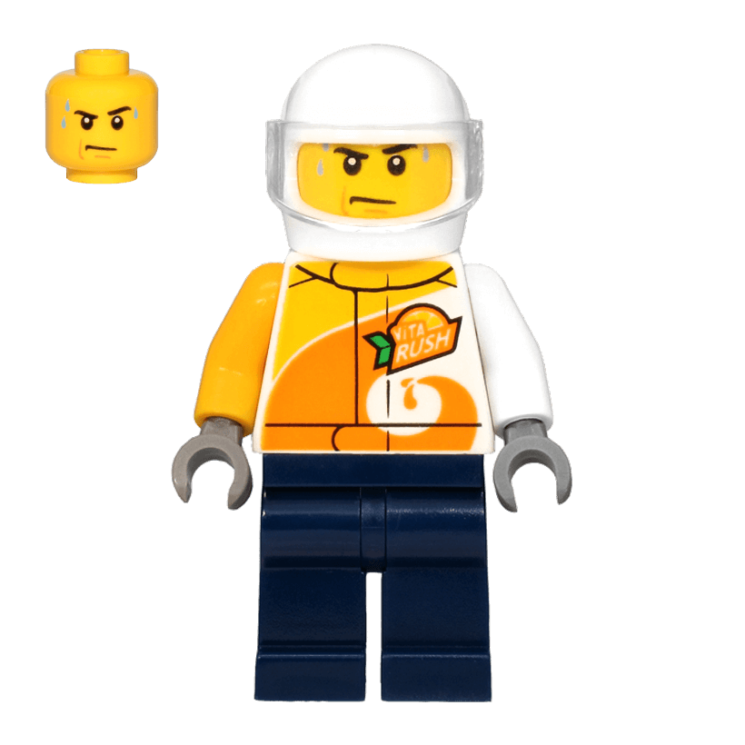 Фигурка Lego Race 973pb3407 Jacket with 'ViTA RUSH' Logo City cty1198 1 Б/У - Retromagaz