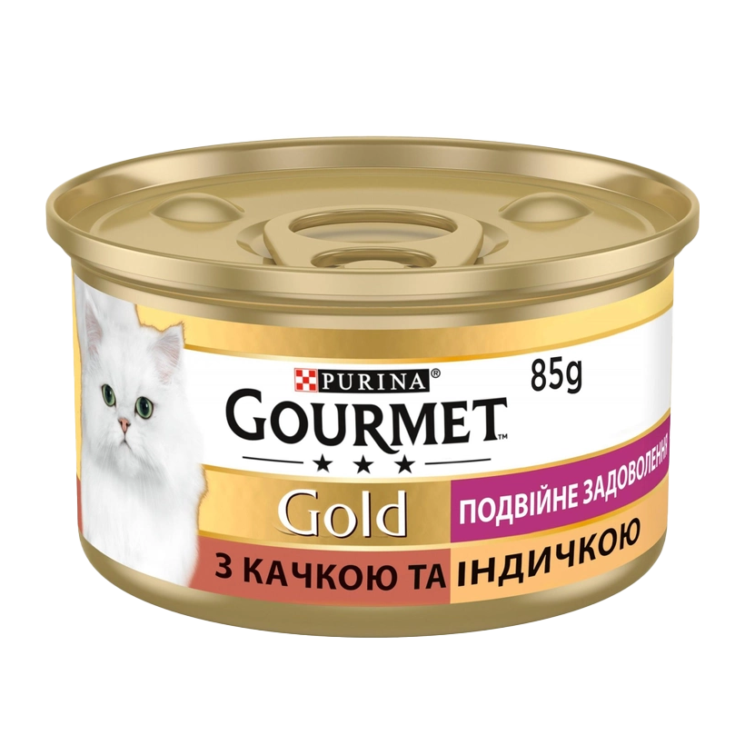 Влажный Корм для Кошек Gourmet Gold Утка и Индейка 85g - Retromagaz