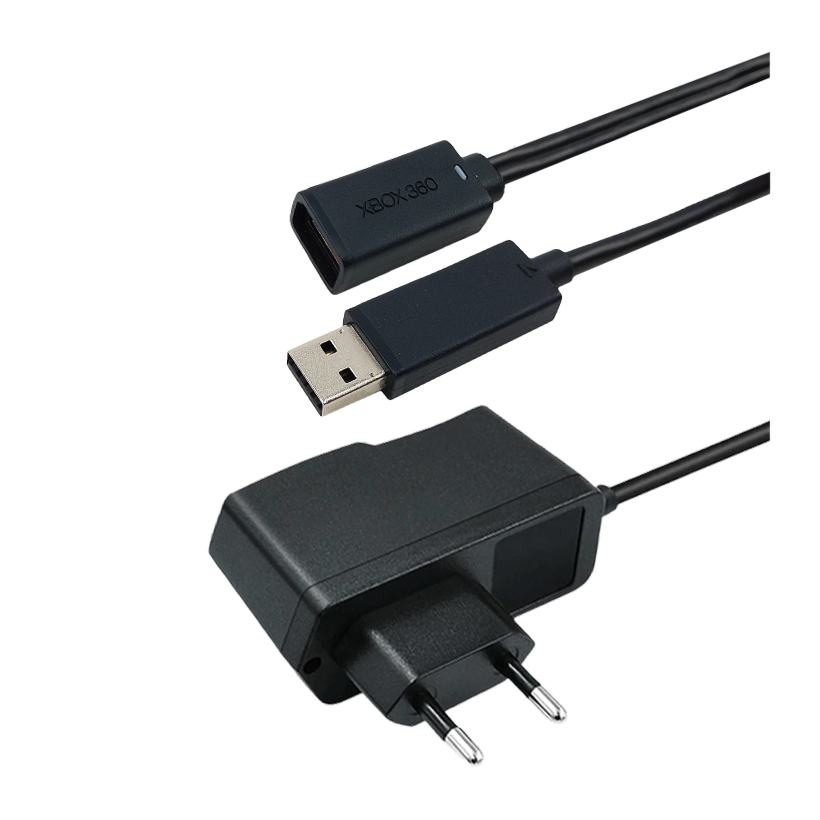 Блок Питания Проводной RMC Xbox 360 Kinect Black 1m Б/У - Retromagaz