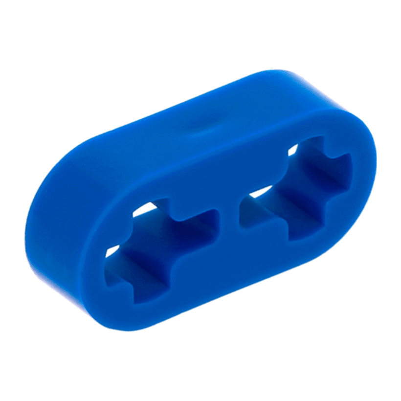 Technic 10шт Lego Балка Тонкая Прямая 1 x 2 41677 4186834 Blue Б/У - Retromagaz
