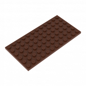 Пластина Lego Звичайна 6 x 12 3028 4264669 Reddish Brown 4шт Б/У - Retromagaz
