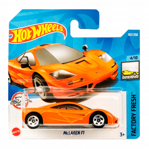 Машинка Базовая Hot Wheels McLaren F1 Factory Fresh 1:64 HCX13 Orange