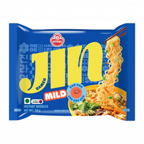 Лапша Ottogi Jin Рамьон с Овощами и Говядиной Средне Острая 120g