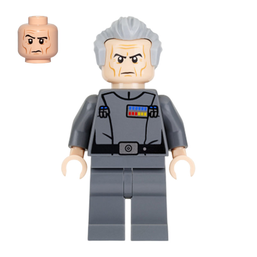 Фигурка Lego Империя Grand Moff Wilhuff Tarkin Dark Bluish Gray Uniform Star Wars sw0770 75159 Б/У - Retromagaz