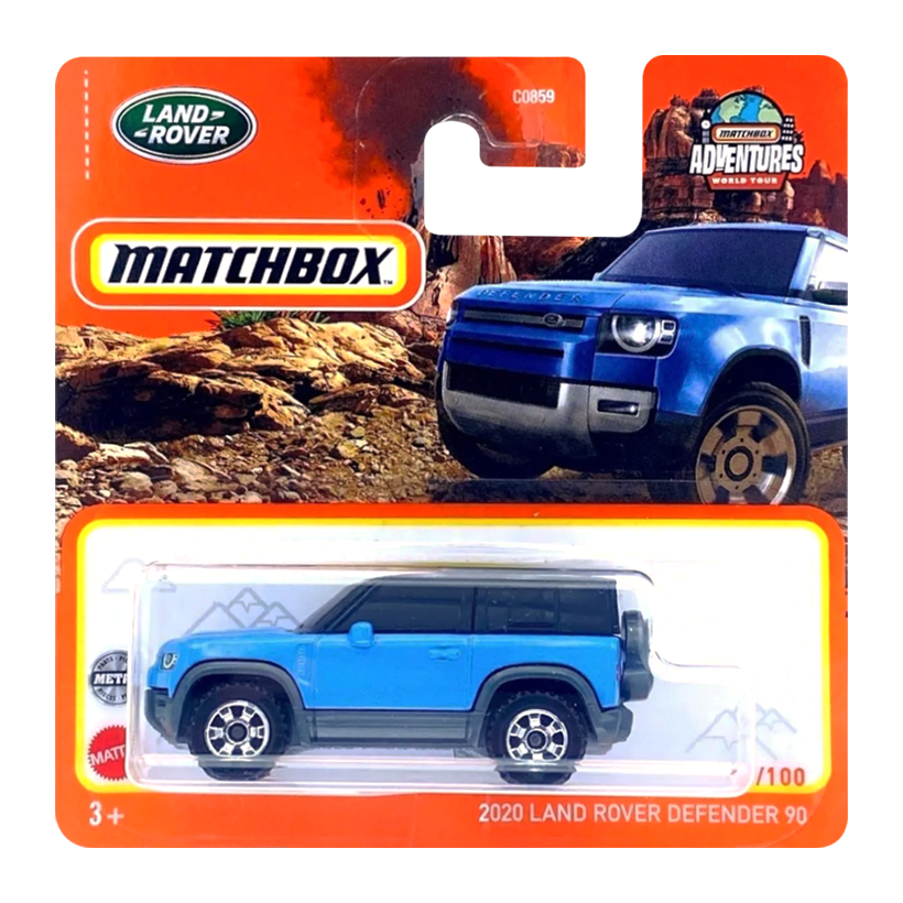 Машинка Велике Місто Matchbox 2020 Land Rover Defender 90 Off-Road 1:64 HFR57 Blue - Retromagaz